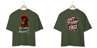 Nome do produto Camisa Oversized Unissex As Cores que Herdei Guerreiro Hat-Trickolor | Fluminense