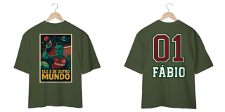 Nome do produto Camisa Oversized Unissex Camisa Dry Fit Unissex Fábio De Outro Mundo Hat-Trickolor | Fluminense