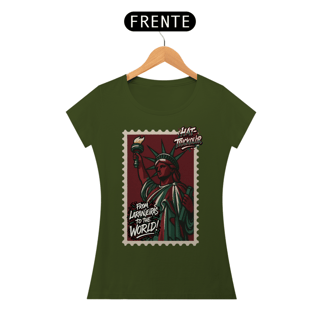 Nome do produto Camisa Baby Long Feminina From Laranjeiras To The World Hat-Trickolor | Fluminense