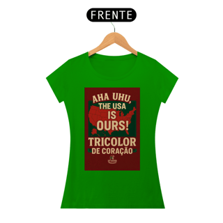 Nome do produto Camisa Feminina The USA Is Ours Hat-Trickolor | Fluminense