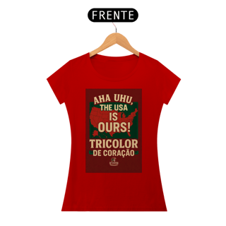 Nome do produto Camisa Feminina The USA Is Ours Hat-Trickolor | Fluminense