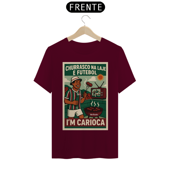 Camisa Unissex Churrasco e Futebol Hat-Trickolor | Fluminense