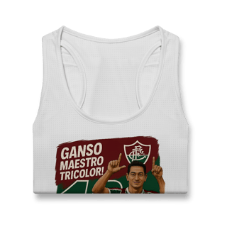 Nome do produto Regata Dry Fit Feminina Ganso Hat-Trickolor Fluminense