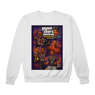Nome do produto Moletom Unissex Grand Theft Tricolor Hat-Trickolor Fluminense