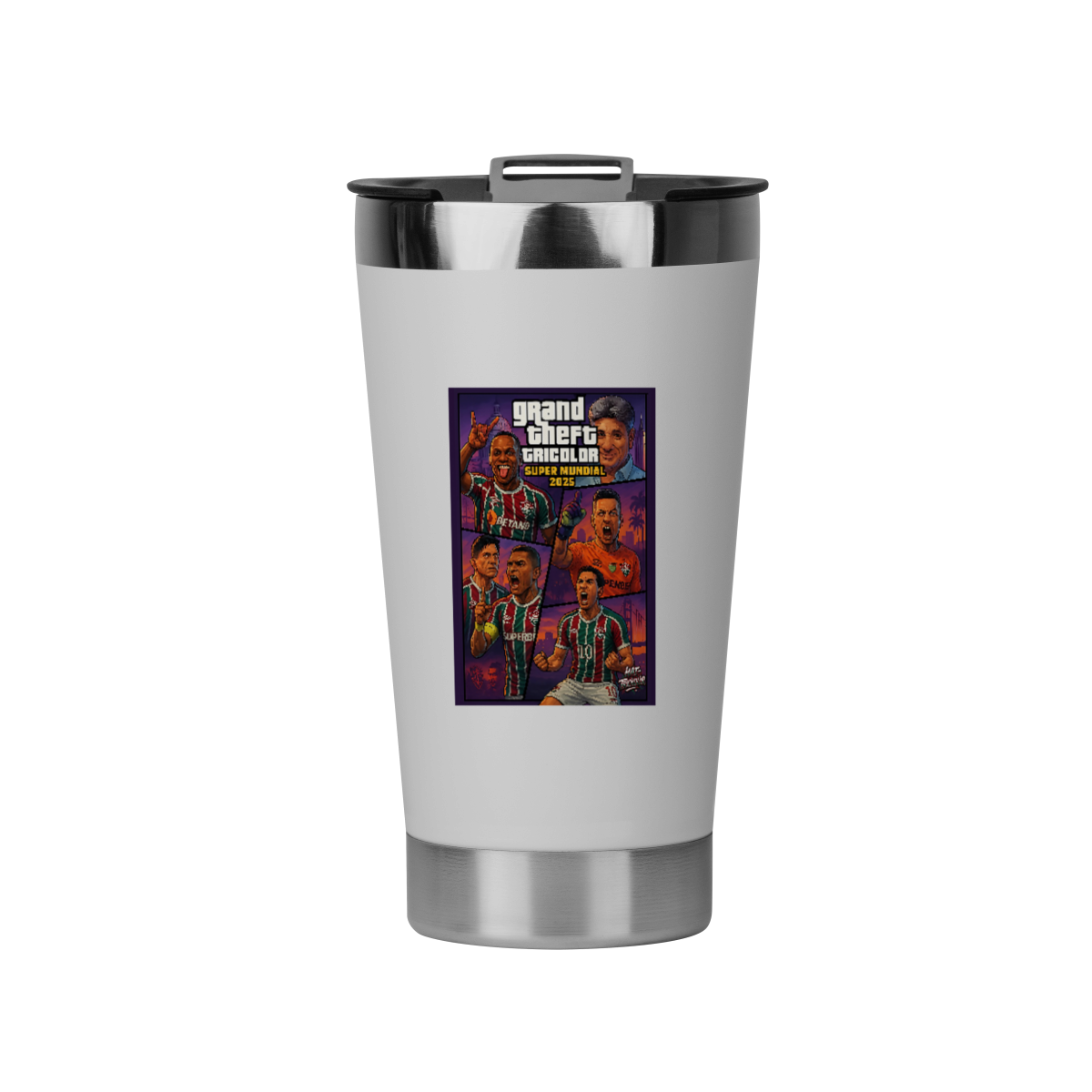 Nome do produto: Copo 473ml Grand Theft Tricolor Hat-Trickolor Fluminense