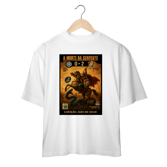 Camisa Oversized Unissex A Morte da Serpente Hat-Trickolor Fluminense