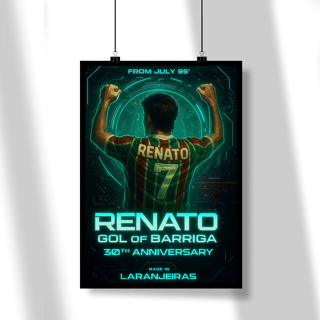 Nome do produto Pôster Renato Futurista Hat-Trickolor Fluminense