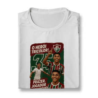 Nome do produto Camisa Dry Fit Unissex Hércules Hat-Trickolor Fluminense