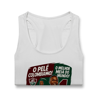 Nome do produto Regata Dry Fit Feminina Árias Hat-Trickolor Fluminense