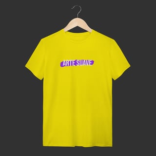 Nome do produto Camiseta T-Shirt - Arte suave faixa roxa