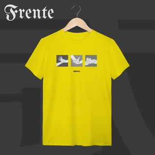 Nome do produto Camiseta T-shirt - Mão de vaca | Arte no peito