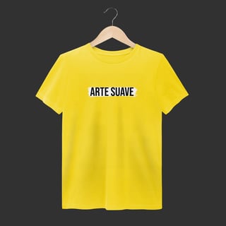 Nome do produto Camiseta Estonada - Arte suave faixa branca