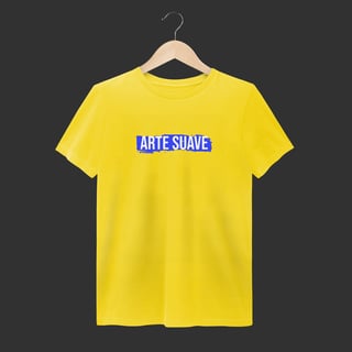 Nome do produto Camiseta Estonada - Arte suave faixa azul