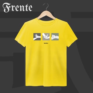 Nome do produto Camiseta Estonada - Mão de vaca | Arte no peito