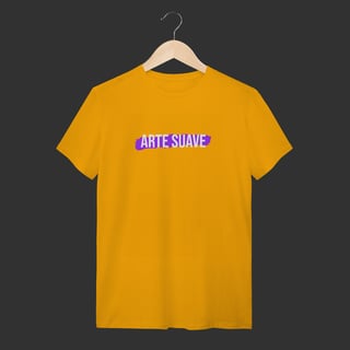 Nome do produto Camiseta T-Shirt - Arte suave faixa roxa