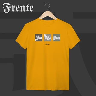 Nome do produto Camiseta T-shirt - Mão de vaca | Arte no peito