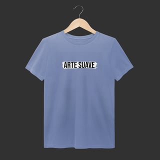 Nome do produto Camiseta Estonada - Arte suave faixa branca