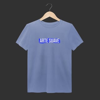 Nome do produto Camiseta Estonada - Arte suave faixa azul