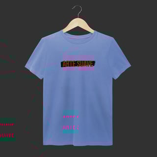 Nome do produto Camiseta Estonada - Arte suave faixa preta