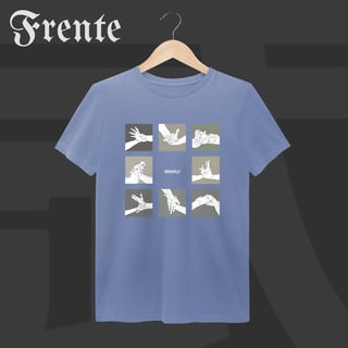 Nome do produto Camiseta Estonada - Mão de vaca | Arte no peito