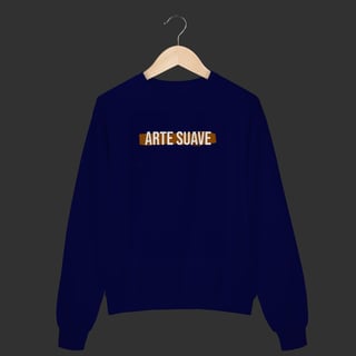 Nome do produto Moletom Fechado - Arte suave faixa marrom