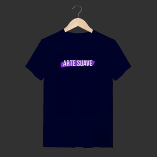 Nome do produto Camiseta T-Shirt - Arte suave faixa roxa
