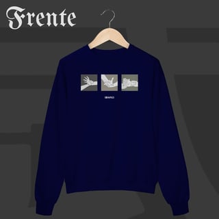 Nome do produto Moletom Fechado - Mão de vaca | Arte no peito