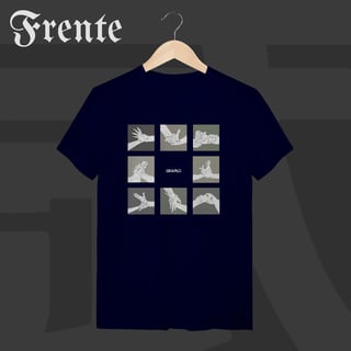 Nome do produto Camiseta T-Shirt - Mão de vaca | Arte no peito