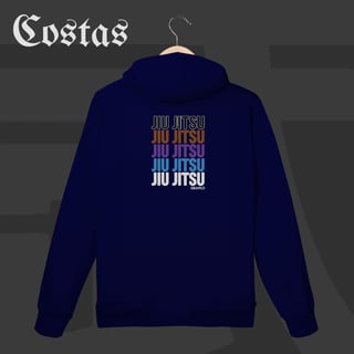 Nome do produto Moletom Canguru - Jiu-Jitsu Ranks | Arte nas costas