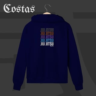 Nome do produto Moletom Zíper - Jiu-Jitsu Ranks | Arte nas costas