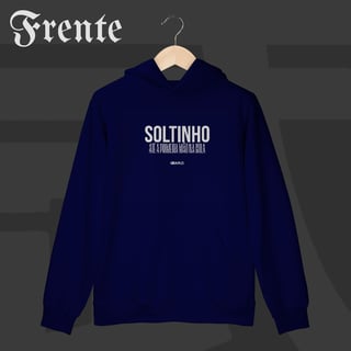 Nome do produto Moletom Canguru - Soltinho | Arte no peito