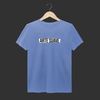 Nome do produto Camiseta Estonada - Arte suave faixa branca