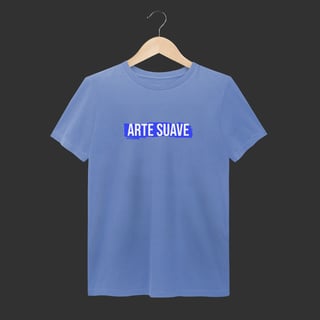 Nome do produto Camiseta Estonada - Arte suave faixa azul