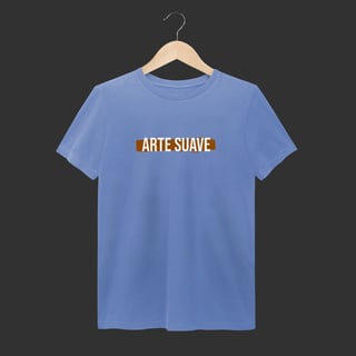 Nome do produto Camiseta Estonada - Arte suave faixa marrom
