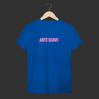 Nome do produto Camiseta T-Shirt - Arte suave faixa roxa