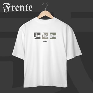 Nome do produto Camiseta Oversized - Mão de vaca | Arte no peito