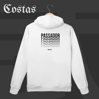 Nome do produto Moletom Canguru - Passador | Arte nas costas
