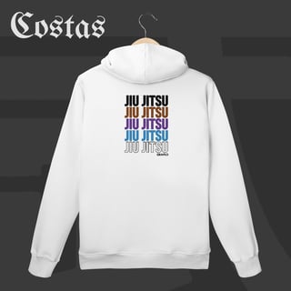 Nome do produto Moletom Canguru - Jiu-Jitsu Ranks | Arte nas costas