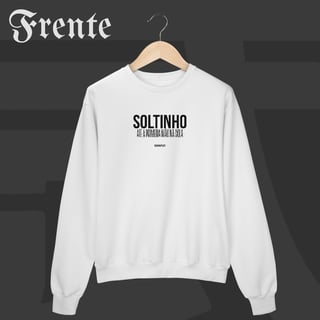 Nome do produto Moletom Fechado - Soltinho | Arte no peito