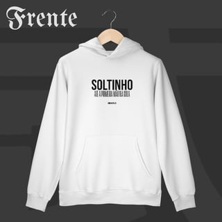 Nome do produto Moletom Canguru - Soltinho | Arte no peito