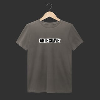 Nome do produto Camiseta Estonada - Arte suave faixa branca