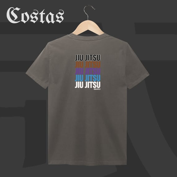 Camiseta Estonada - Jiu-Jitsu Ranks | Arte nas costas