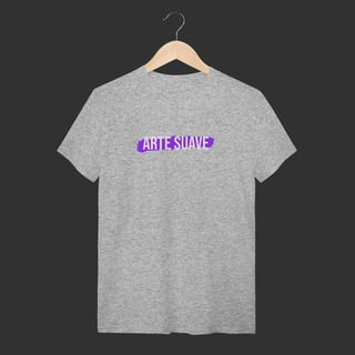 Nome do produto Camiseta T-Shirt - Arte suave faixa roxa