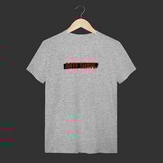 Nome do produto Camiseta T-Shirt - Arte suave faixa preta