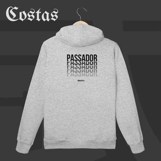Nome do produto Moletom Canguru - Passador | Arte nas costas