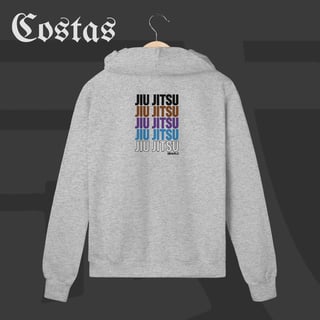 Nome do produto Moletom Zíper - Jiu-Jitsu Ranks | Arte nas costas