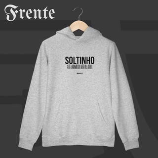 Nome do produto Moletom Canguru - Soltinho | Arte no peito