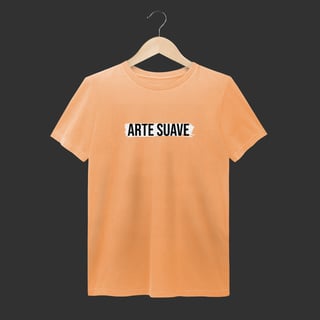Nome do produto Camiseta Estonada - Arte suave faixa branca