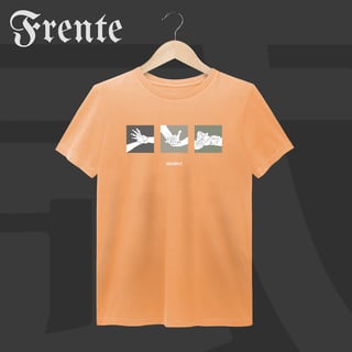 Nome do produto Camiseta Estonada - Mão de vaca | Arte no peito