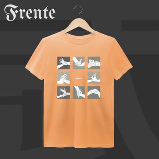 Nome do produto Camiseta Estonada - Mão de vaca | Arte no peito
